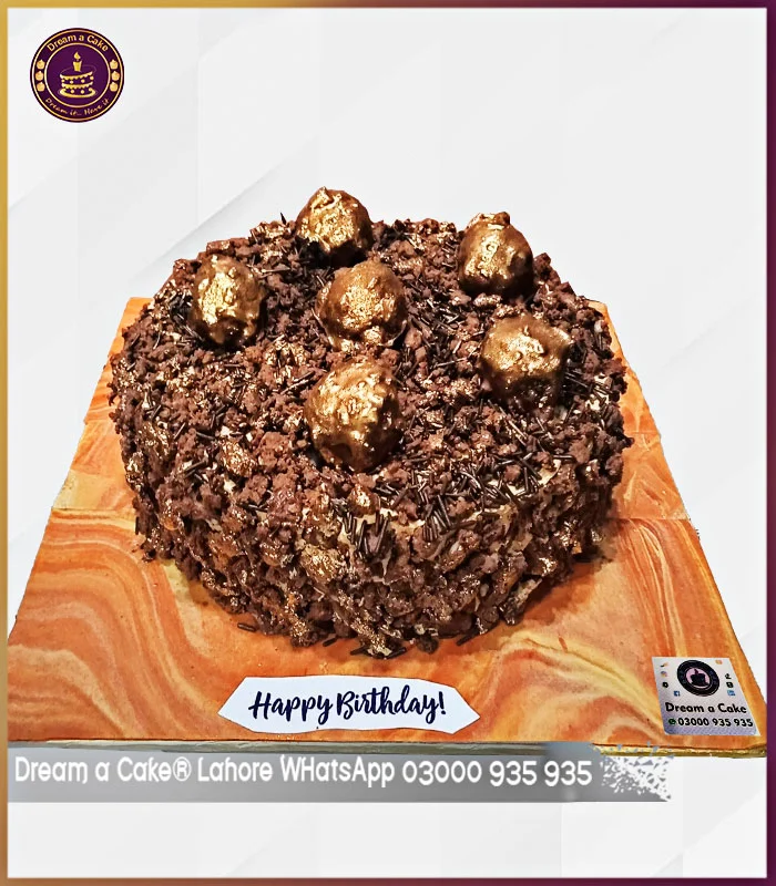 Luscious Raffaello Chocolate Cake for Birthday in Lahore