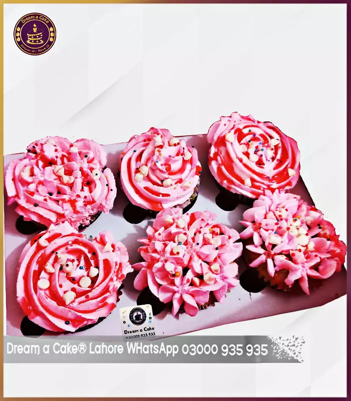 Perfection Strawberry Cupcakes in Lahore