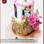 Prettiest Two Tier Floral Picture Cake in Lahore