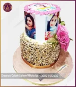 Prettiest Two Tier Floral Picture Cake in Lahore