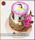 Prettiest Two Tier Floral Picture Cake in Lahore