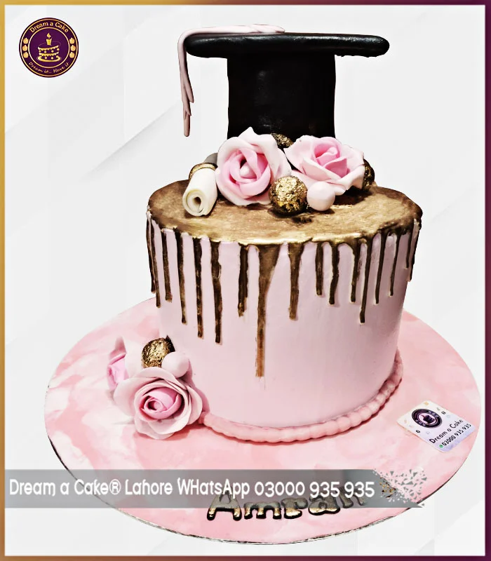 Prosperous Graduation Theme Cake in Lahore