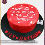 Red Expression of Love Cake in Lahore