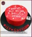 Red Expression of Love Cake in Lahore