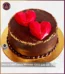 Red Hearts Pinata Chocolate Cake in Lahore