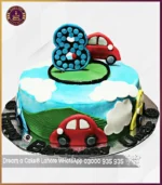 Super Car Theme Cake for 8th Birthday in Lahore