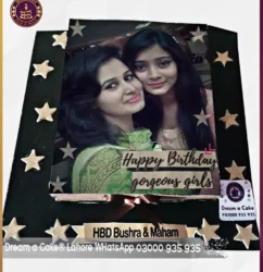 Sweet Sisters Picture Cake in Lahore