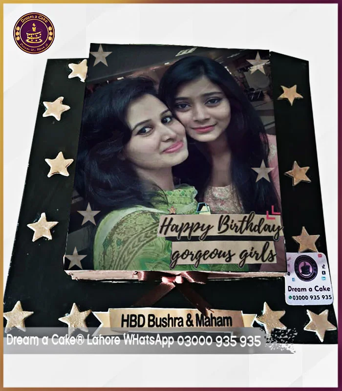 Sweet Sisters Picture Cake in Lahore