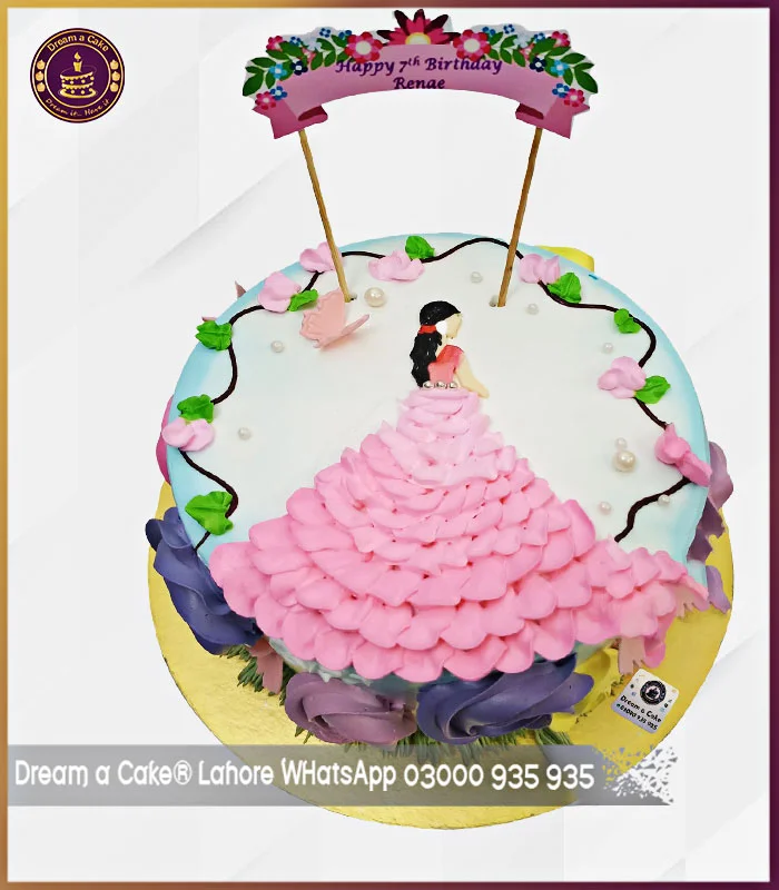 Swirls of Love and Beauty Cake in Lahore