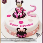 Treat Affectionate 2nd Birthday Mini Mouse Cake in Lahore