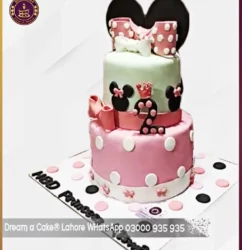 Two Tier Mickey Mouse Cake in Lahore