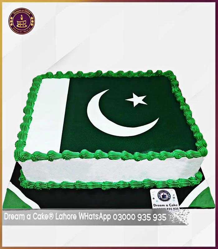 Unique Pakistan Day Picture Cake in Lahore