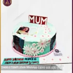 Unmatched Picture Cake for Mother’s Birthday in Lahore
