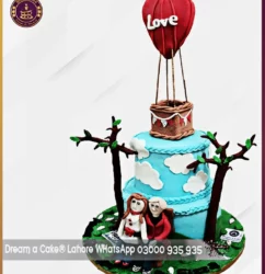 Want to Grow Together Two Tier Anniversary Cake in Lahore