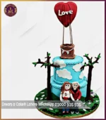 Want to Grow Together Two Tier Anniversary Cake in Lahore