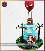 Want to Grow Together Two Tier Anniversary Cake in Lahore