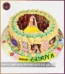 Yellow Mehndi Picture Cake in Lahore