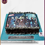 Adventurous Avengers Picture Cake in Lahore