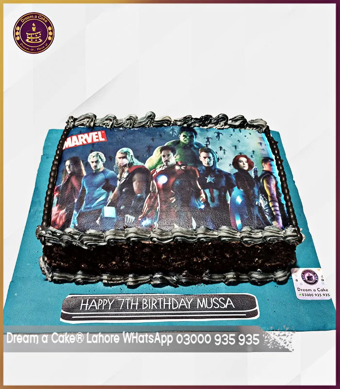 Adventurous Avengers Picture Cake in Lahore