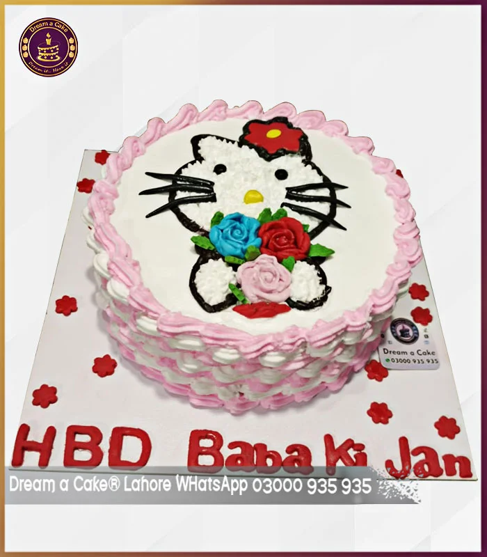 Appealing Hello Kitty Birthday Cake in Lahore