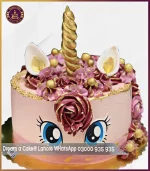 Beautified Tea Pink Color Unicorn Cake in Lahore