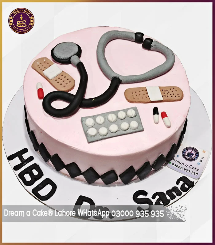 Cheerful Doctor Cake in Lahore