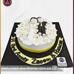 Cute Couple Anniversary Cake in Lahore