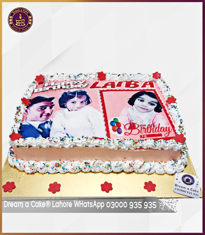 Edible Picture Cake for Your Charming Daughter’s Birthday in Lahore