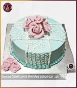 Efficient Embroider Floral Cake in Lahore