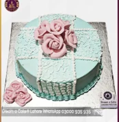 Efficient Embroider Floral Cake in Lahore