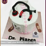 Eye-Catching Fondant Made Doctor Cake in Lahore