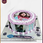 Frozen Theme Picture Cake for 11th Birthday