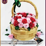 Full of Flowers Basket Cake in Lahore