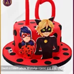 Ladybug and Cat Noir Miraculous Cake in Lahore