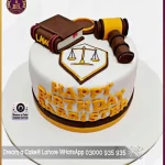 Law Theme Cake for Barrister’s Birthday in Lahore