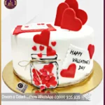 Lovable Hearts Jar Cake in Lahore