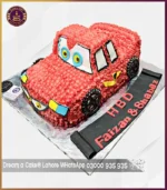 Luscious Red Car Theme Cake in Lahore