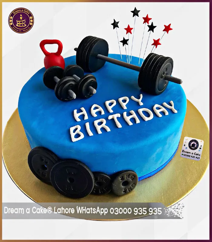 Personalized Gym Cake in Lahore