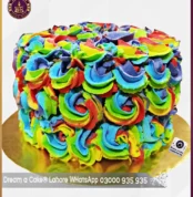 Prismatic Rainbow Cake in Lahore