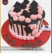 Simple yet Elegant Chocolate Cake for Girls’ Birthday in Lahore