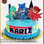 Sparkling PJ Masks Cake in Lahore