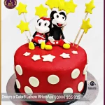 Stars Mickey Mouse Fondant Cake in Lahore
