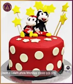 Stars Mickey Mouse Fondant Cake in Lahore