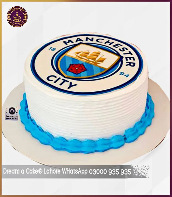 Savoury Manchester City Logo Cake in Lahore