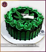 High Times Weed Leaf Smokers' Themed Cake in Lahore