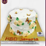 Orange Blossom Bliss floral Theme Cake in Lahore