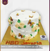 Orange Blossom Bliss floral Theme Cake in Lahore