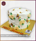 Orange Blossom Bliss floral Theme Cake in Lahore