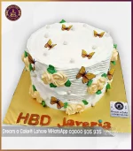 Orange Blossom Bliss floral Theme Cake in Lahore