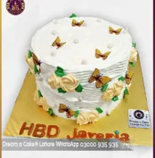 Orange Blossom Bliss floral Theme Cake in Lahore